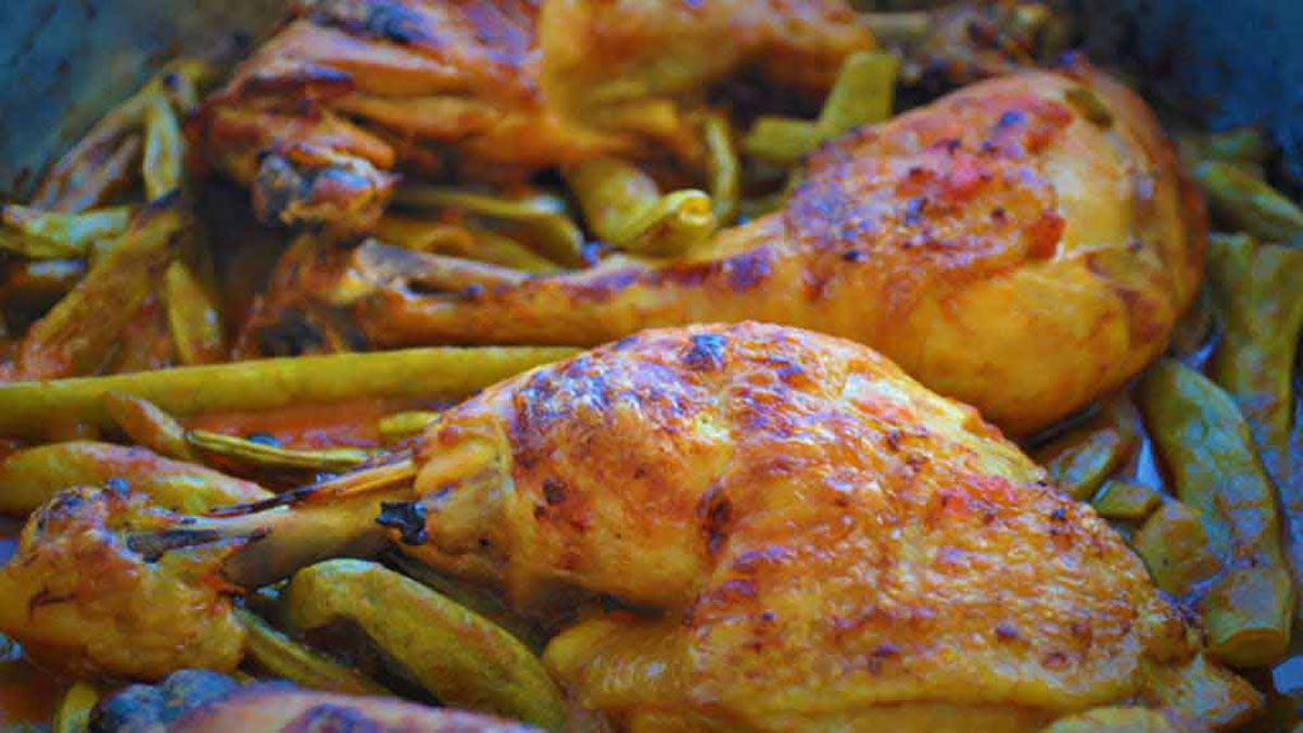 Κοτόπουλο με φασολάκια: ένα εύκολο και νόστιμο πιάτο